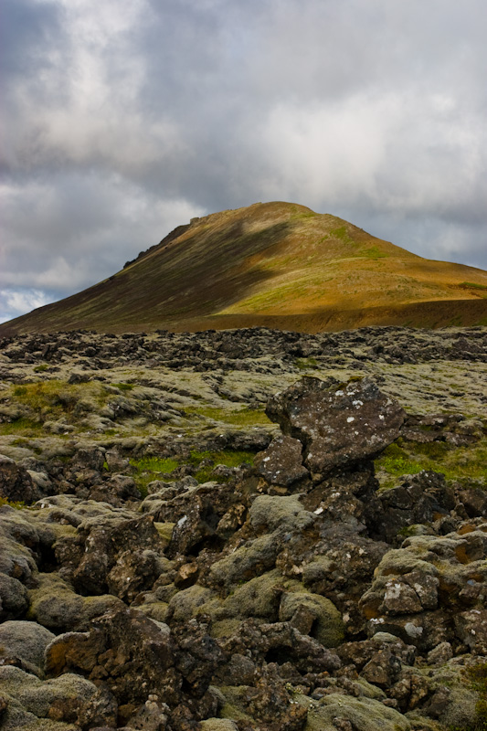 Sunlight On Mountainside